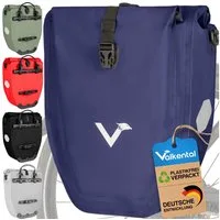 Valkental Fahrradtasche Gepäckträger wasserdicht & abschließbar, Gepäckträgertasche Fahrrad mit Großen Reflektoren 20L, 28L, 32L