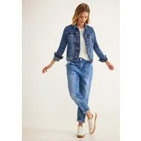 STREET ONE Jackenblazer Jeansjacke in Blau