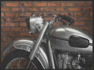 Fussmatte Motorrad 5005 | Größe: 60 cm x 45 cm