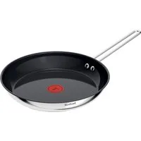 Tefal Bratpfanne Nordica, beschichtete Pfanne Induktion, Thermo-Signal-Technologie, Edelstahl, minimalistisches Design, robuster Griff, geeignet für alle Herdarten