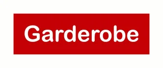 Hinweisschilder! Garderoben Schildchen, Hinweisaufkleber Garderobe