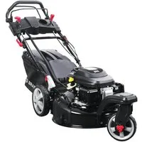 BRAST Benzinrasenmäher Trike mit Antrieb 5,2kW(7PS), Elektrostart, 4 Takt OHV Motor, TÜV, 53 cm Schnittbreite, 30-80mm Schnitthöhe, 60L Fangkorb, Stahlgehäuse