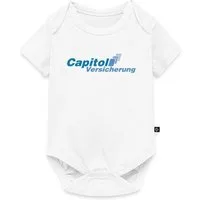 Spreadshirt Kurzarmbody Stromberg Logo Capitol Versicherung Kurzarm Tages Baby Body (1-tlg)