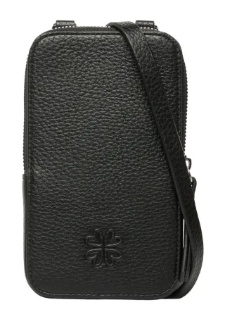 s.Oliver Red Label - Umhängetasche in genarbter Leder-Optik schwarz - Gr. - ONE SIZE