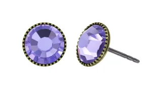 konplott - Ohrstecker - Black Jack lila