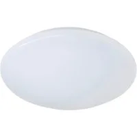Reality Leuchten LED Deckenleuchte PUTZ, LED fest integriert, Warmweiß, LED Deckenlampe Badezimmer, IP 44, 1160 Lumen, warmweiß, Durchm 27cm