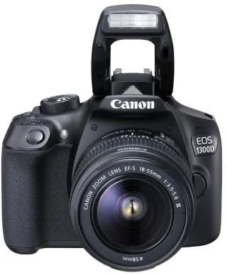 Canon EOS 1300D [18MP Full HD 3"] schwarz inkl. EF-S 18-55mm 1:35-56 III Objektiv