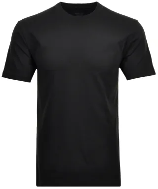 RAGMAN - Doppelpack - 2 T-Shirts mit Rundhals Schwarz - Gr. - M