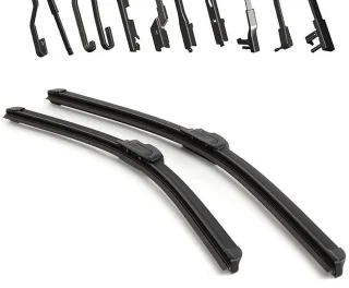 2x ULTRA / FLAT Scheibenwischer Wischerblatt GELENKLOS + EASY-CLIP in 600/575mm