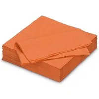 AVA Papierserviette, Servietten aus Papier 33x33cm 2-lagig 50 Stück Orange