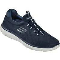 Skechers Slip-On Sneaker aus Flachstrick-Mesh mit bequemer Memory-Foam-Innensohle