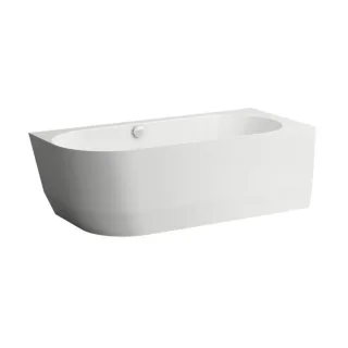 Laufen PRO Einbau-Badewanne H2449550000001 180 x 80 cm, Ecke rechts, aus Marbond, weiß