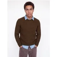 Jack & Jones Rundhalspullover JJEDOVER KNIT CREW NECK SN Baumwollmischung, regular fit