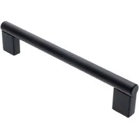 livingpoint24 Möbelgriff Möbelgriffe BA 128 - 480mm Küchengriffe Schwarz Stangengriff Ø 12mm (1-St., 18), Modern