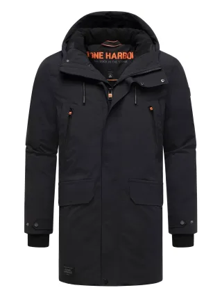 Stone Harbour Herren Winterparka Kitraan mit Magnetverschluss & Fleecefutter