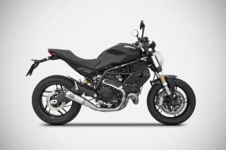 Sport Auspuff ZARD ZUMA Edelstahl Ducati Monster 797 Bj. 2017-2020 EURO-4 +ABE