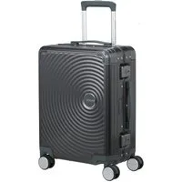 American Tourister® Hartschalen-Trolley SOUNDBOX ALU, verschiedene Größen und Farben, 4 Rollen, Hartschalen-Koffer zwei TSA-Schlösser Aluminium-Koffer