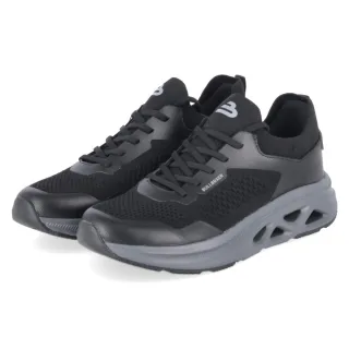 Bullboxer Low Sneaker - Gr. 41 - Schwarz - Textil & Synthetik