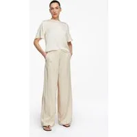comma Chinos Hose Wide-Leg-Hose aus Satin