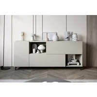 Home affaire Sideboard Phuket, Kommode mit 1 Tür, 2 Klappen und offenen Fächern (1 St), 180 cm breit, modernes Design mit viel Stauraum