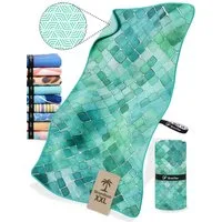 NirvanaShape Strandtuch Reise Handtuch Strandtuch XXL - Strandhandtuch, Mikrofaser Badetuch