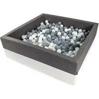 Ajababy Bällebad-Bälle Bällebad XXL Luxus Bällebad Bällepool 90x90x40 mit 200 Bällen