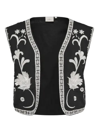 ONLY CARMAKOMA - CARTHYRA S/L EMB VEST WVN Black - Gr. - 44