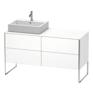 Duravit XSquare Konsolenwaschtischunterbau bodenstehend Weiß Matt 1400x548x778 mm - XS4923L1818 XS4923L1818