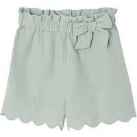 vertbaudet Shorts Shorts Mädchen aus Musselin mit Stoffgürtel
