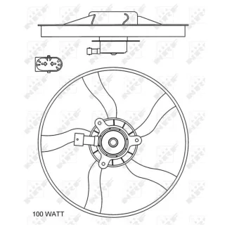 NRF K?hlerl?fter Citroen Xsara 47070