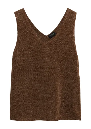 s.Oliver BLACK LABEL - Strickpullunder braun - Gr. - 36