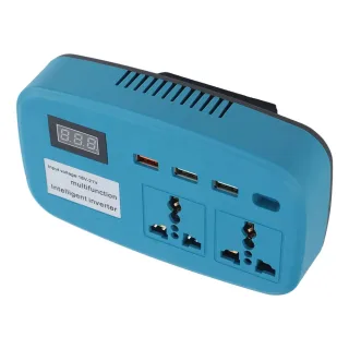 Portable Power Inverter 1100W AC 220V High Efficiency Compact Design Random Color Lightweight Camping Travel Power Solut