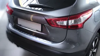 MIT ABKANTUNG LADEKANTENSCHUTZ Edelstahl für Nissan Qashqai II J11 ab 2013-2016