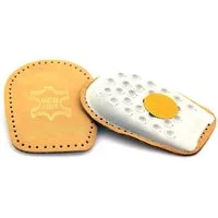 TelMo Einlegesohlen TelMo® Fersenkissen Einlage echt Leder mit Latexkissen Gr. 35 - 42