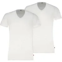 Levi's® Poloshirt LEVIS MEN V-NECK 2P (Packung, 2-tlg., 2er-Pack)