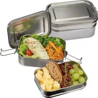 Easy Gifts Lunchbox Edelstahl Doppelstock-Brotdose / Lunchbox
