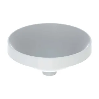Geberit VariForm Einbauwaschtisch 500703002 d= 40cm, ohne Hahnloch, Überlauf, rund, weiß KeraTect