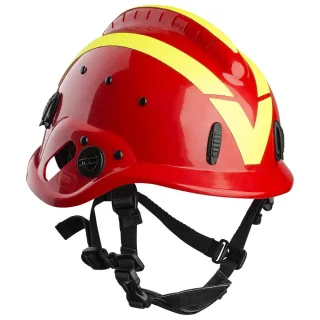 Vallfirest Waldbrandhelm VFT 1 , Farbe rot, gelb-reflex