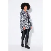 Angel of Style Sweatjacke Sweatjacke offene Passform Animal-Muster Kapuze