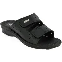 emeco Damen Pantoletten Schlappen Latschen mit Soft Fußbett Sandalette 3 Far Sandale