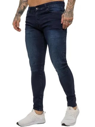 Enzo Herren Skinny Super Stretch Denim Jeans