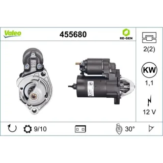 Valeo Audi Skoda VW 455680