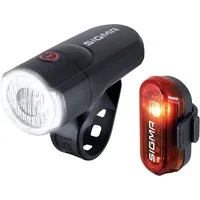 SIGMA SPORT Fahrradbeleuchtung Aura 30 Frontlicht und Curve Rücklicht Beleuchtungsset