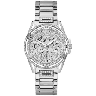 Guess GW0464L1 Queen Damen Chronograph Uhr in Silber