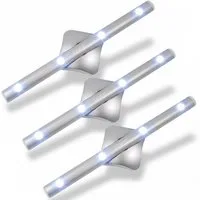 EAXUS LED Unterbauleuchte Schrankleuchte Batterie Klebe Lichtleiste - Stablicht, LED fest integriert, Unterbaulampe