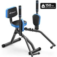 MERACH Bauchtrainer Hüftabduktor, 3-in-1 Heimtrainer für Brust, Po & Beine  (6‑Stufen‑Beintrainer mit Widerstandsband, verstellbare Polster, 1-St., Formt Po & Beine, für Frauen & Männer, effektives Training zu Hause), Po-Trainer, Beintrainer, Hüfttra