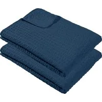 Wohndecke Sommerdecke "Detroit" 2er-Pack, REDBEST, Microfaser-Seersucker Uni