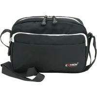 BAG STREET INTERNATIONAL Schultertasche - Kleine Umhängetasche, Freizeittasche - Nylon crossbag, Schwarz