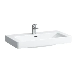 LAUFEN Aufsatzwaschtisch LAUFEN Pro S 850x465,weiß mit LCC ,Unterseite geschliffen,81696.5,816965400 H8169654001091