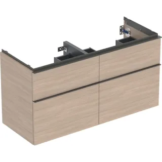 Geberit iCon Unterschrank für Doppel-Waschtisch, 4 Schubl. 502309JH1